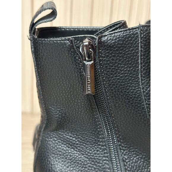 Karl Lagerfeld Paris Mela Combat Boots Women’s Size 5M - Picture 7 of 11